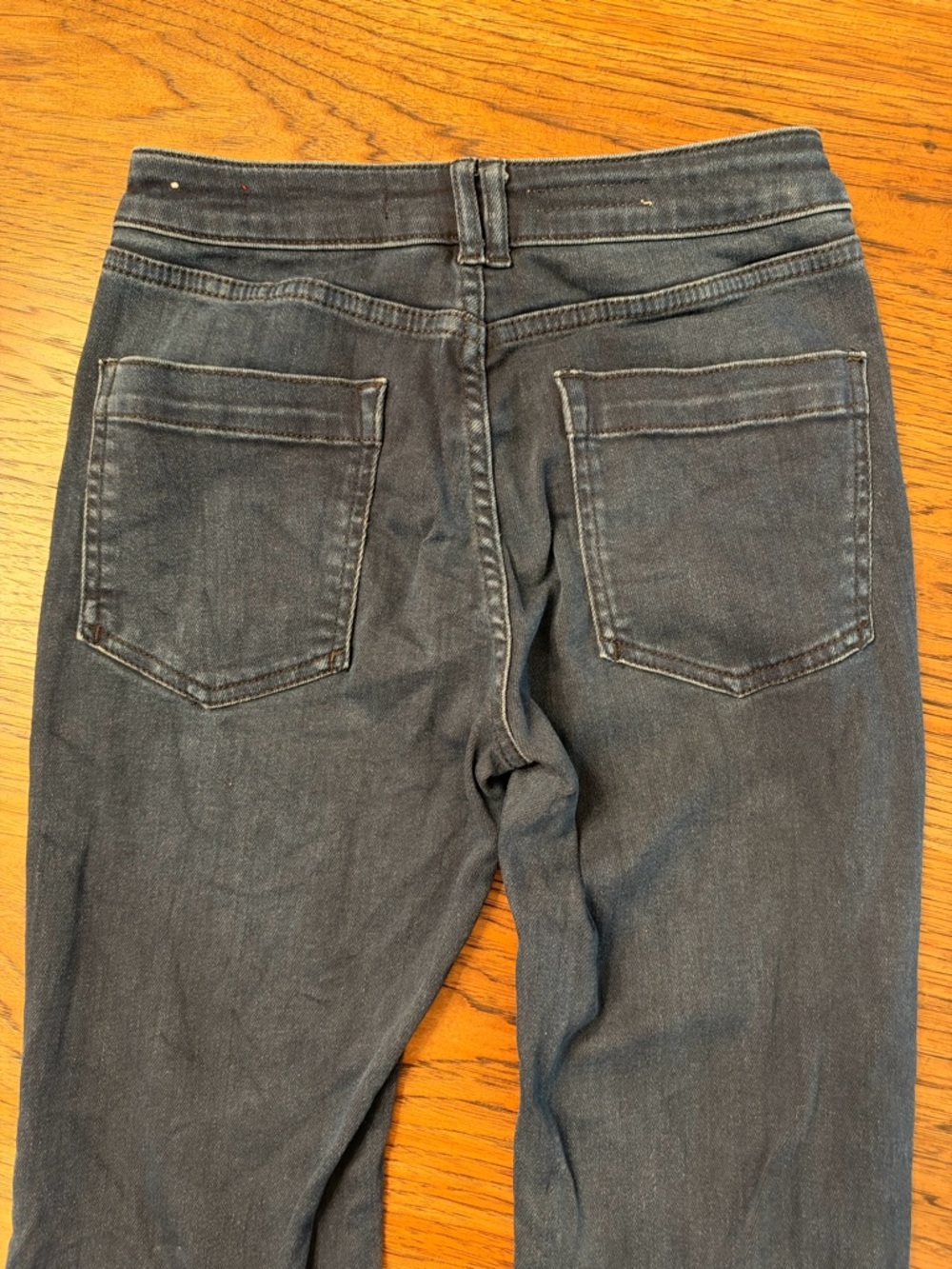 Pilcro Anthropologie Dark Wash Bootcut Straight Jeans Size 26 French Girl Chic - Picture 13 of 15